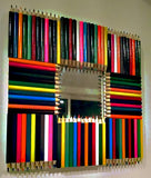 Upcycled Colouring Pencil Mirror 2