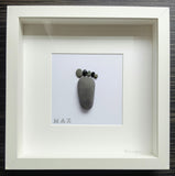 Baby Footprint Custom Irish Pebble Art 1