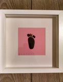 Baby Footprint Custom Irish Pebble Art 4