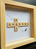 Bee Awesome Scrabble Art Tile  Frame 2