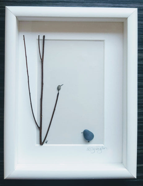 One in a tree - Irish Pebble Art