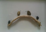Pebble Art - Birds on a Branch. These sweet little pebble birds look so cute perched upon their branch