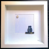 Couple By Moonlight Pebble Art Standard