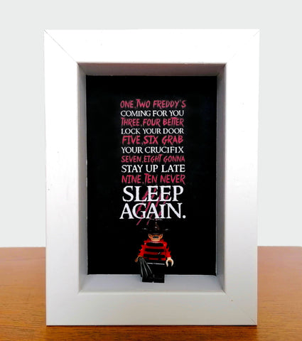 Freddie Kruger Lego Frame Horror Fan Gift 1