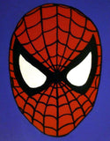 Spiderman Handpainted Stool. Finished with a matt varnish which protects the paint from grubby little fingers and gives a soft sheen wipeable finish.