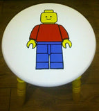 Lego Handpainted Stool. Painted in Annie Sloan Old White chalk paint