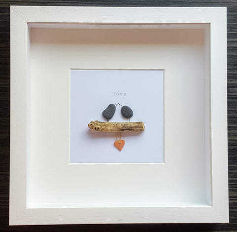 Love Birds - Pebble Art 1