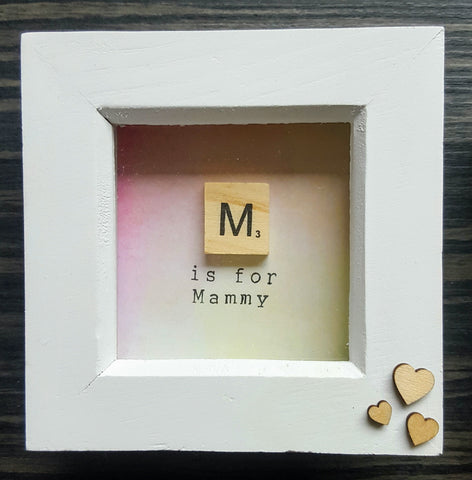M is for Mammy - Scrabble Frame 1