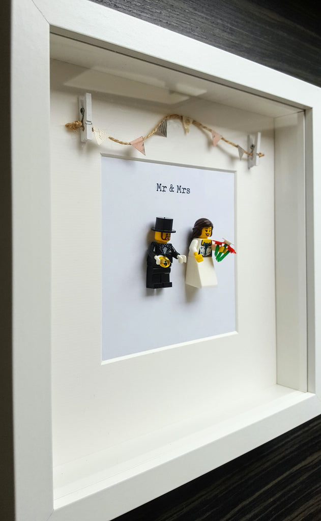 Lego Mr Mrs Wedding Gift Frame The Makery Dublin
