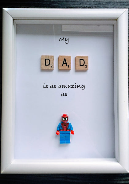 Custom Spiderman Lego Frame Personalised