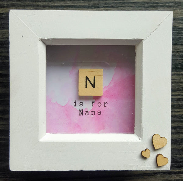 N is for Nana - Scrabble Tile Frame 1