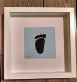 Baby Footprint Custom Irish Pebble Art 5
