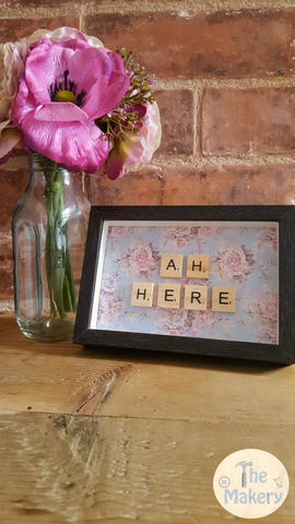 On the Tiles - "Ah Here" Dublin Slang Scrabble Frame