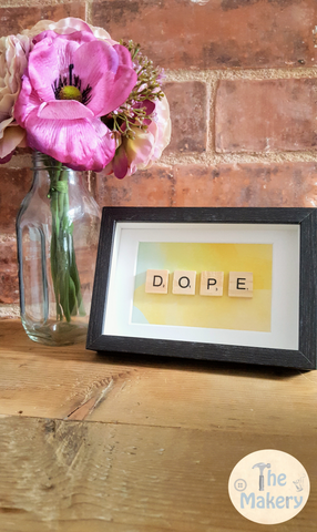 On the Tiles - Dope Dublin Slang Scrabble Gift Frame