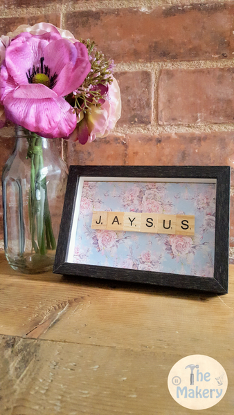 Jaysus - Scrabble Frame