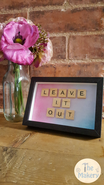 On the Tiles - Leave It Out Dublin Slang Scrabble Gift Frame