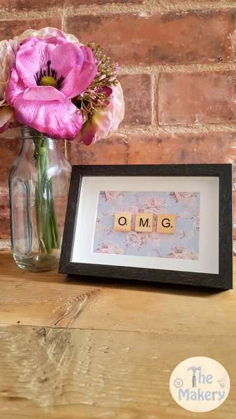 On the Tiles - OMG Dublin Slang Scrabble Gift Frame