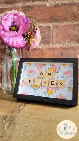 On the Tiles - On Fleek Dublin Slang Scrabble Gift Frame