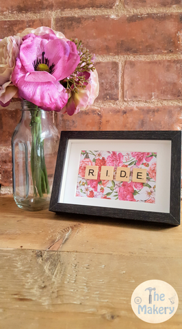 On the Tiles - Ride Dublin Slang Scrabble Gift Frame