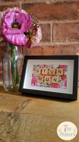 On the Tiles - Sun Hun Dublin Slang Scrabble Gift Frame