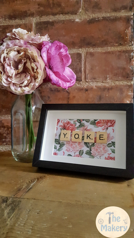 On the Tiles - Yoke Dublin Slang Scrabble Gift Frame