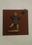 Pebble Art - Boy. Made using shells from Irish Beaches & driftwood collected along the way, these unique pictures have a beautiful natural feel & cast some amazing shadows in the right light.