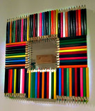 Upcycled Colouring Pencil Mirror 3